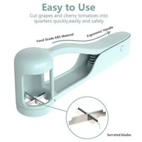 Fruits Slicer Cutter Grape Cherry Tomato Fruit Salad Splitter Artifact Toddlers Small Kitchen Accessories Cut Gadget for Baby