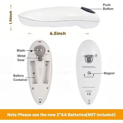 1Pc Automatic Can Opener /Manual Jar Opener Tin Touch None Sharp Edges Electric High Power Jar Tin Can Openers Kitchen Gadgets